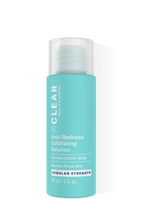 Clear intensité Normale 2% BHA Exfoliant - Format voyage Clear Regular Strength Anti-Redness Exfoliating Solution Salicylic Acid Trial Size