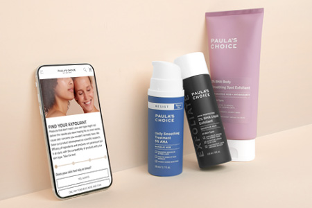 Exfoliant finder